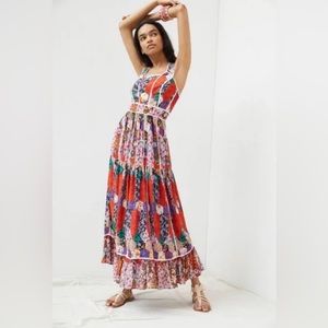 Anthropologie Square Neck Maxi Dress, US Size 4